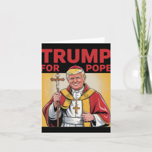 Carte Le Pape Trump Drôle Le Président Trump Veut Être L