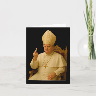 Carte Le pape Trump drôle Trump Vatican Christian Retro