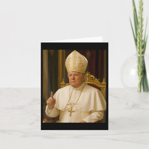 Carte Le pape Trump drôle Trump Vatican Christian Retro