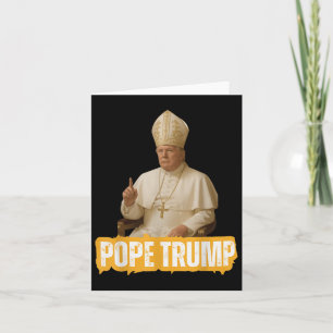 Carte Le pape Trump drôle Trump Vatican Christian Retro