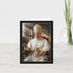 Carte Le pape Trump drôle Trump Vatican Christian Retro