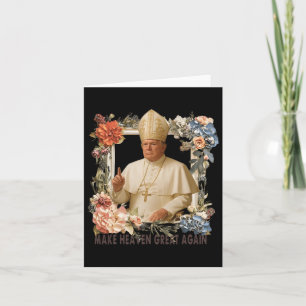 Carte Le pape Trump drôle Trump Vatican Christian Retro