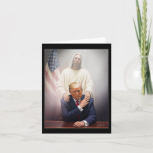 Carte Le pape Trump drôle Trump Vatican Christian Retro