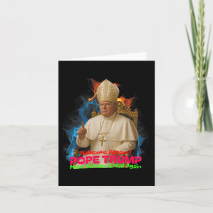 Carte Le pape Trump drôle Trump Vatican Christian Retro 