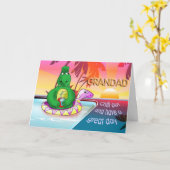 Carte le papy refroidissent (Fleur jaune)