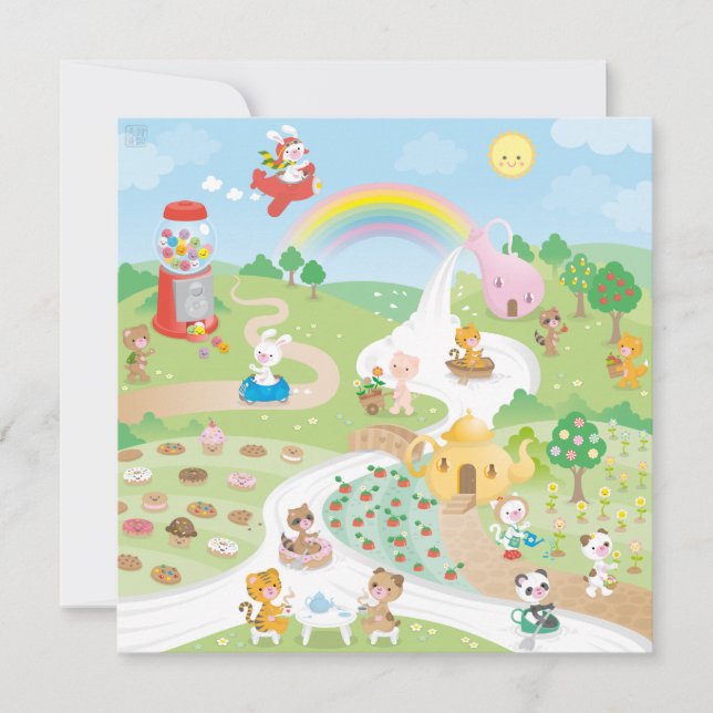 Carte Le paradis de la douceur (Devant)