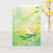 Carte Le paradis des Hérisson dans un jardin rêvé (Fleur jaune)