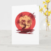 Carte Le paradis du surf (Fleur jaune)