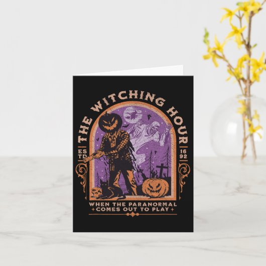 Carte Le paranormal de l'heure de sorcière Éffrayant Hal (Fleur jaune)