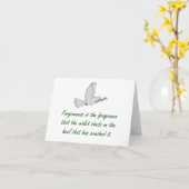 Carte Le Pardon Est Le Parfum - Citations De Pardon (Fleur jaune)