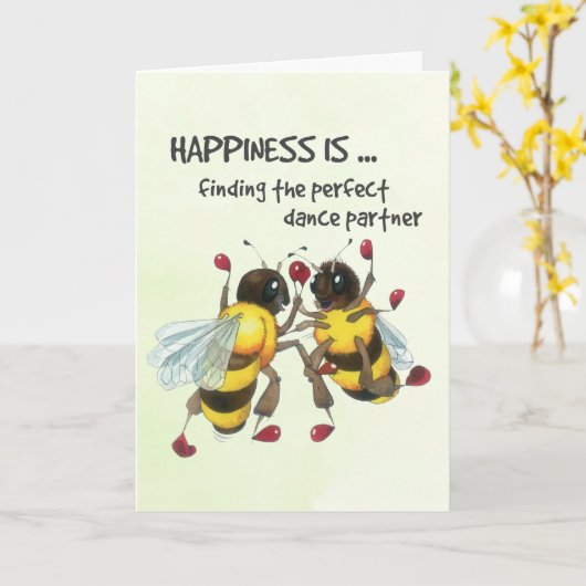 Carte Le partenaire de danse parfait (Fleur jaune)