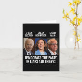 Carte Le Parti Des Menteurs Et Des Voleurs Soutient Le P (Fleur jaune)