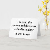 Carte Le passé, le présent et le futur entrèrent dans un (Fleur jaune)