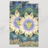 Carte Le Pastel Petals of Spring's Premier Lotus Blossom (Devant / Derrière)