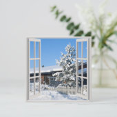Carte Le paysage hivernal (Debout devant)