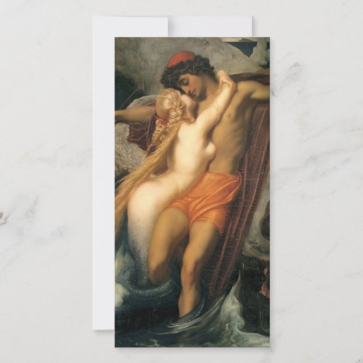 Carte Le pêcheur et le serpent (par Frederic Leighton) (Devant)