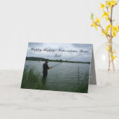 Carte Le pêcheur le soir (Fleur jaune)