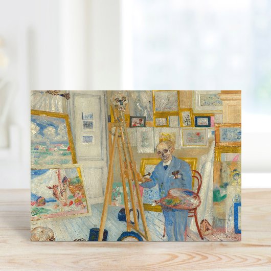 Carte Le peintre de squelette | James Ensor