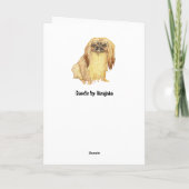 Carte Le Pekingese Et Le Miroir (Dos)