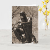 Carte Le penseur (Fleur jaune)