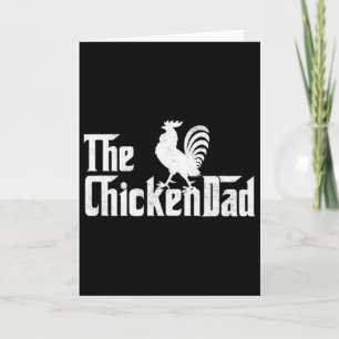 Carte Le père de la poule homme Coq Fête des Pères Volai