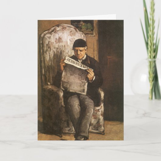 Carte Le père de l'artiste Cézanne (Devant)