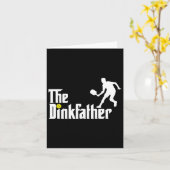 Carte Le Père Dink Pickleball Papa Funny Pickleball (Fleur jaune)