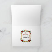 Carte Le Père Noël et ses rennes (Intérieur)