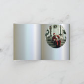 Carte Le Père Noël joue de la musique (Intérieur)