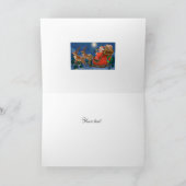 Carte Le Père Noël Monte Un Sommeil (Intérieur)