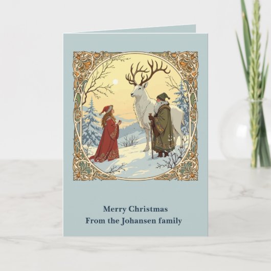 Carte Le Père Noël Tomte et Tomtemor avec le bouc de Yul (Devant)