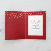 Carte Le Père Noël Trump Avec Sac Cadeau (Intérieur)