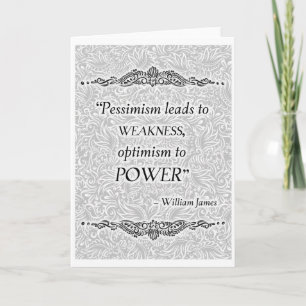 Carte Le pessimisme conduit à la faiblesse - Citation po