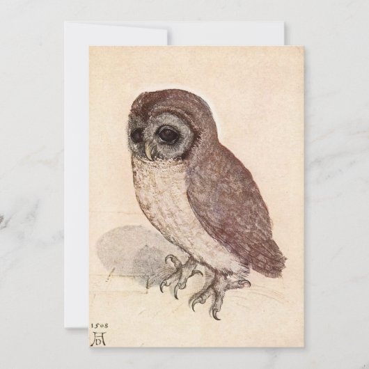 Carte Le Petit hibou | Albrecht Dürer (Devant)
