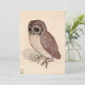 Carte Le Petit hibou | Albrecht Dürer (Debout devant)