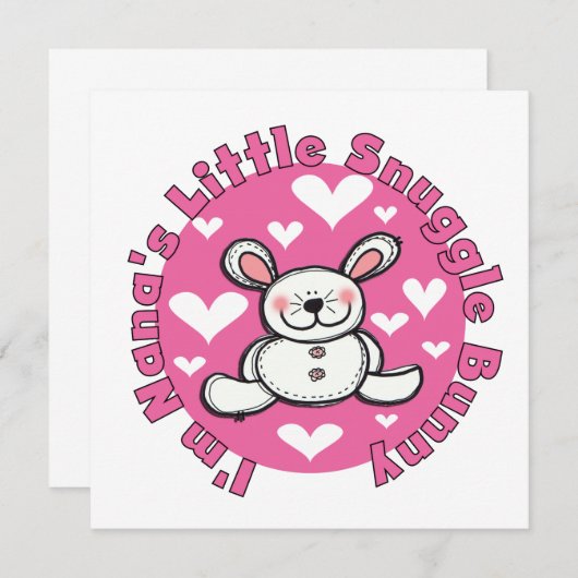 Carte Le petit lapin de Nana (Devant / Derrière)