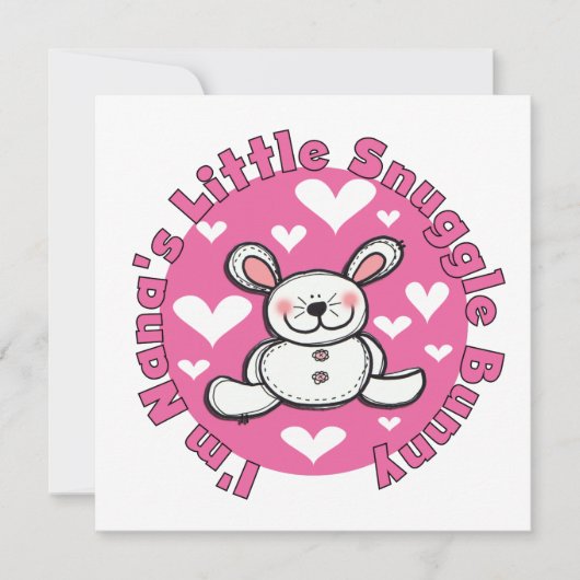 Carte Le petit lapin de Nana (Devant)