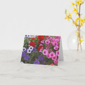 Carte le pétunia fleurit le chèque-cadeau (Fleur jaune)