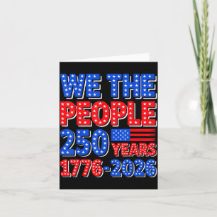 Carte Le Peuple 250 Ans 1776 2026 Patriotique 4 Juillet