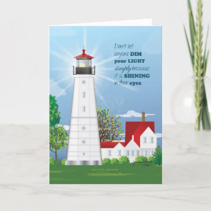 Carte Le phare brille votre lumière