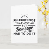 Carte Le Phlebotomiste Doit Le Faire La Phlebotomie Aime (Fleur jaune)