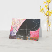 Carte Le piano (Fleur jaune)