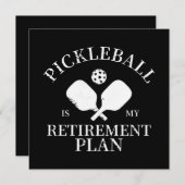 Carte le pickleball est mon plante de retraite (Devant / Derrière)