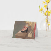 Carte Le pied de la femme dans la dentelle vers le haut (Fleur jaune)