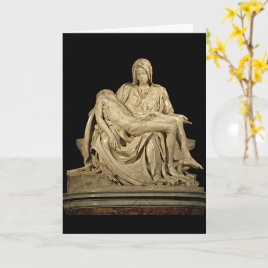 Carte Le Pieta de Michaël Angelo (Fleur jaune)