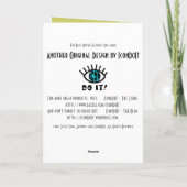 Carte Le pilote de course (carte de Fête des pères) (Dos)