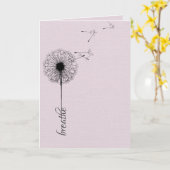 Carte Le pissenlit noir inspire (Fleur jaune)