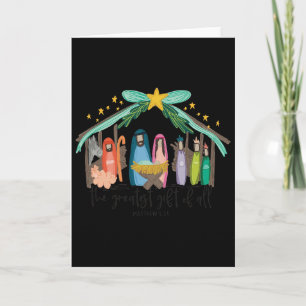 Carte Le plus beau cadeau pour toute la Nativité de Noël