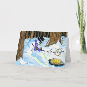 Carte Le plus chaud des voeux Snowman Smores