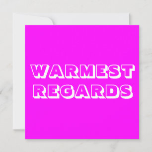 Carte Le plus chaud regarde magenta blanc audacieux mode